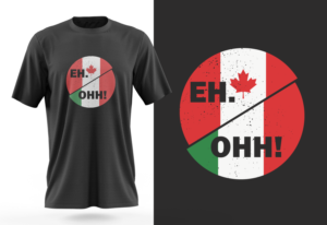 The Italian-Canadian Relations T-Shirt | T-shirt Design by Risallah