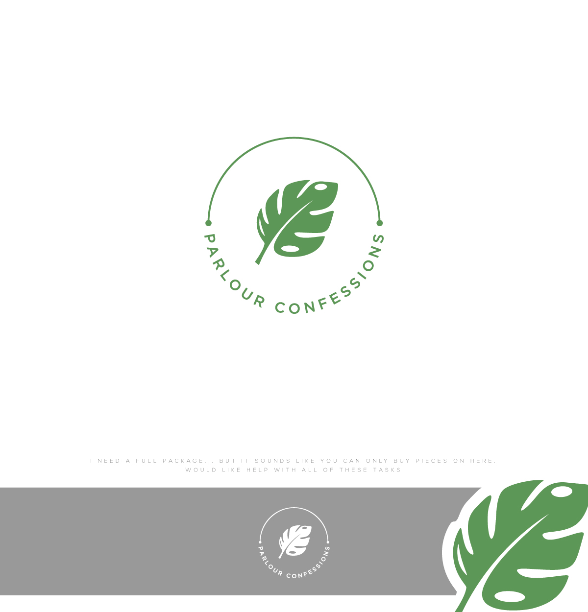 Logo Design by ecorokerz for Parlour Confessions | Design #26775843