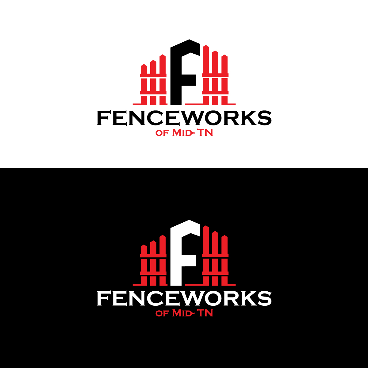 Logo Design by Graphic Bricks for Fenceworks of Middle Tennessee | Design: #26786706