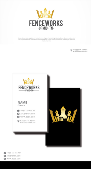 Logo Design by graphicevolution for Fenceworks of Middle Tennessee | Design: #26775158