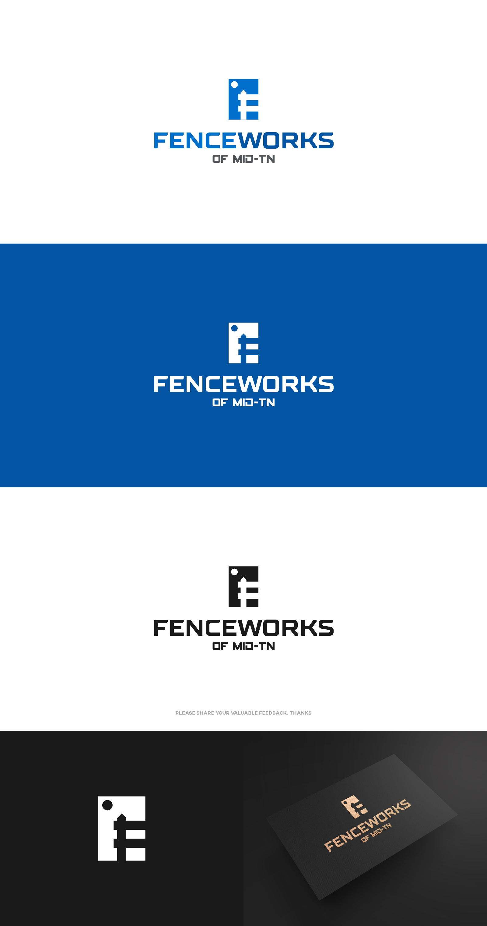 Logo Design by RealManish for Fenceworks of Middle Tennessee | Design #26780949