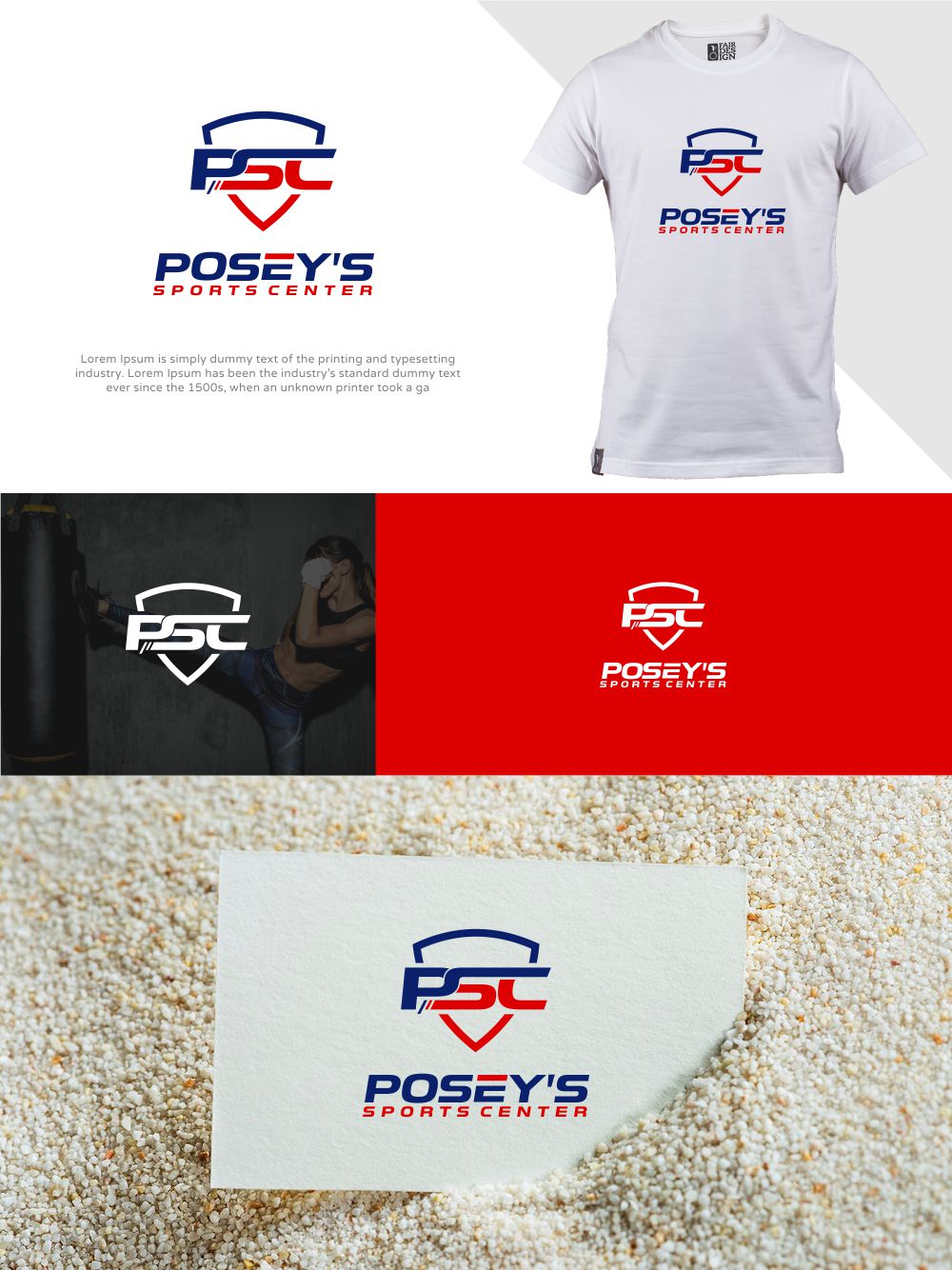 Logo Design by MX LogoArt for Posey's Sports Center | Design #26774659