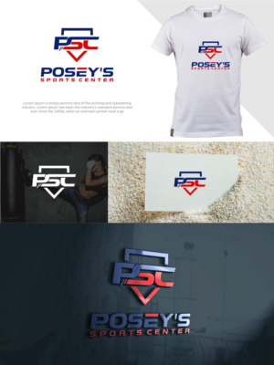 Logo Design by MX LogoArt for Posey's Sports Center | Design: #26779506