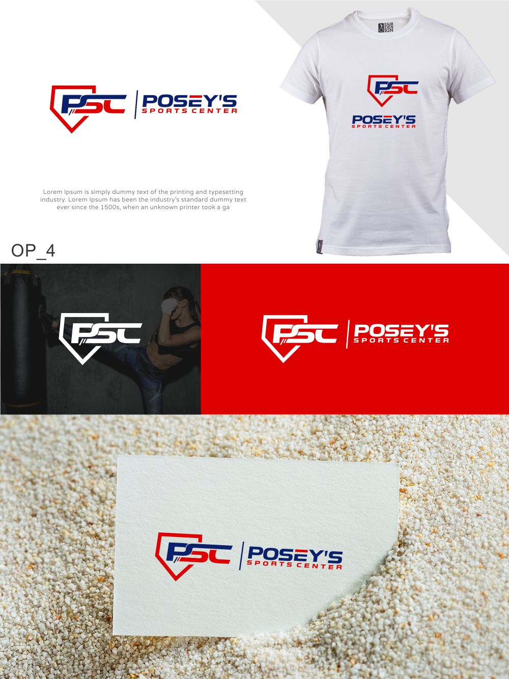 Logo Design by MX LogoArt for Posey's Sports Center | Design #26804274