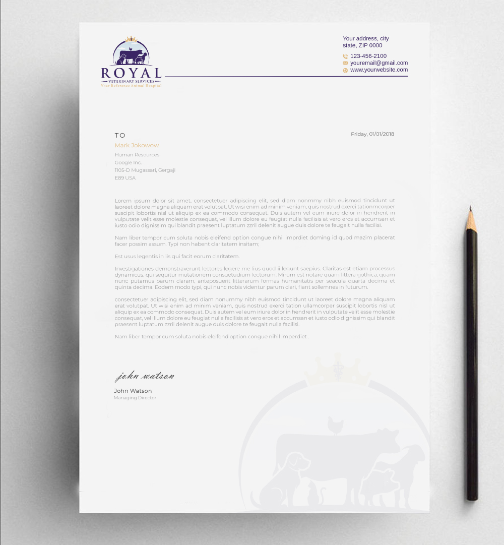Letterhead Design by Imagine design000 for this project | Design #26774076