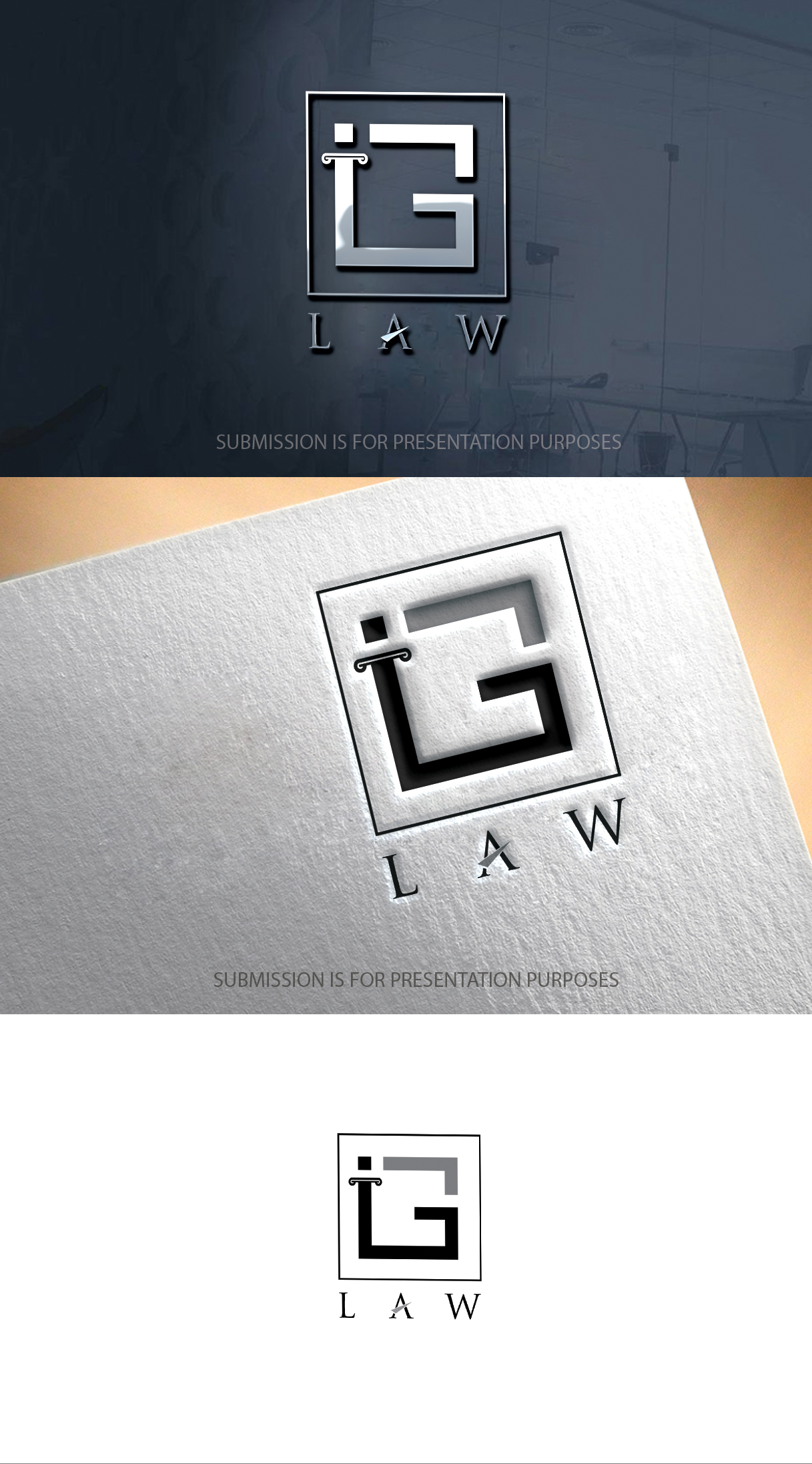 Logo Design by graphicevolution for IG Law Practice | Design #26774290