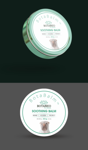 Label for Dog Nourishing CBD Balm | Design Emballage par ecorokerz
