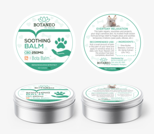 Label for Dog Nourishing CBD Balm | Design Emballage par Navisol Creatives