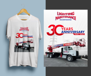 Lighting Maintenance Incorporated 30 year anniversary | T-Shirt-Design von Graphic Storm