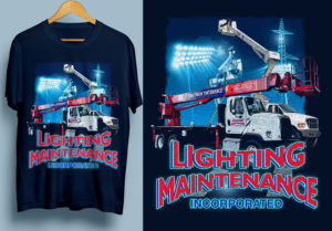 Lighting Maintenance Incorporated 30 year anniversary | Diseño de Camiseta por SAI DESIGNS
