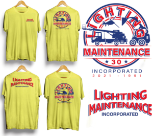 T-shirt Design by mekhfioui for Lighting Maintenance Inc | Design #26803460