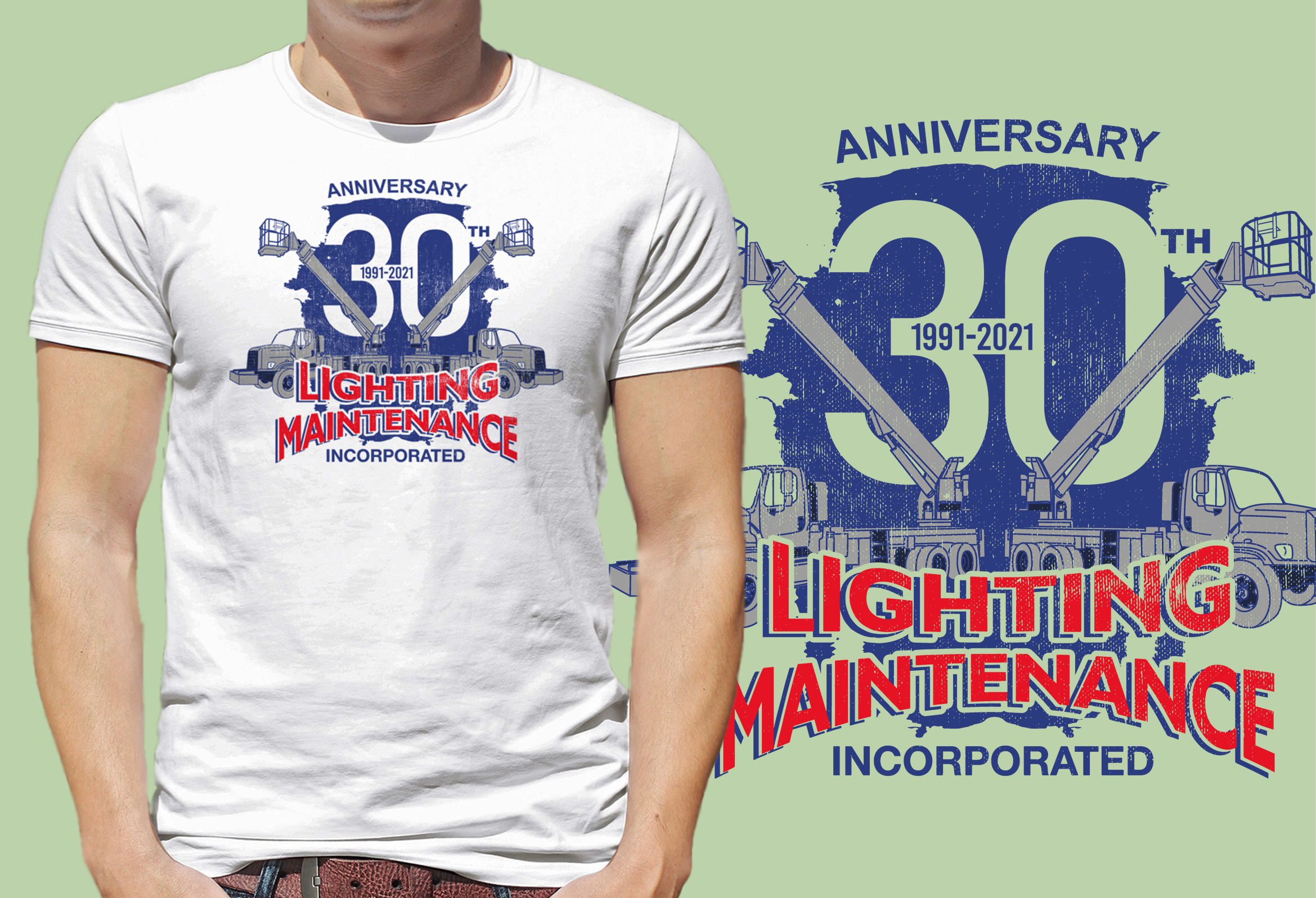 T-shirt Design by BLESS-IDN for Lighting Maintenance Inc | Design #26796038