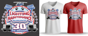 Lighting Maintenance Incorporated 30 year anniversary | T-Shirt-Design von Al Pech