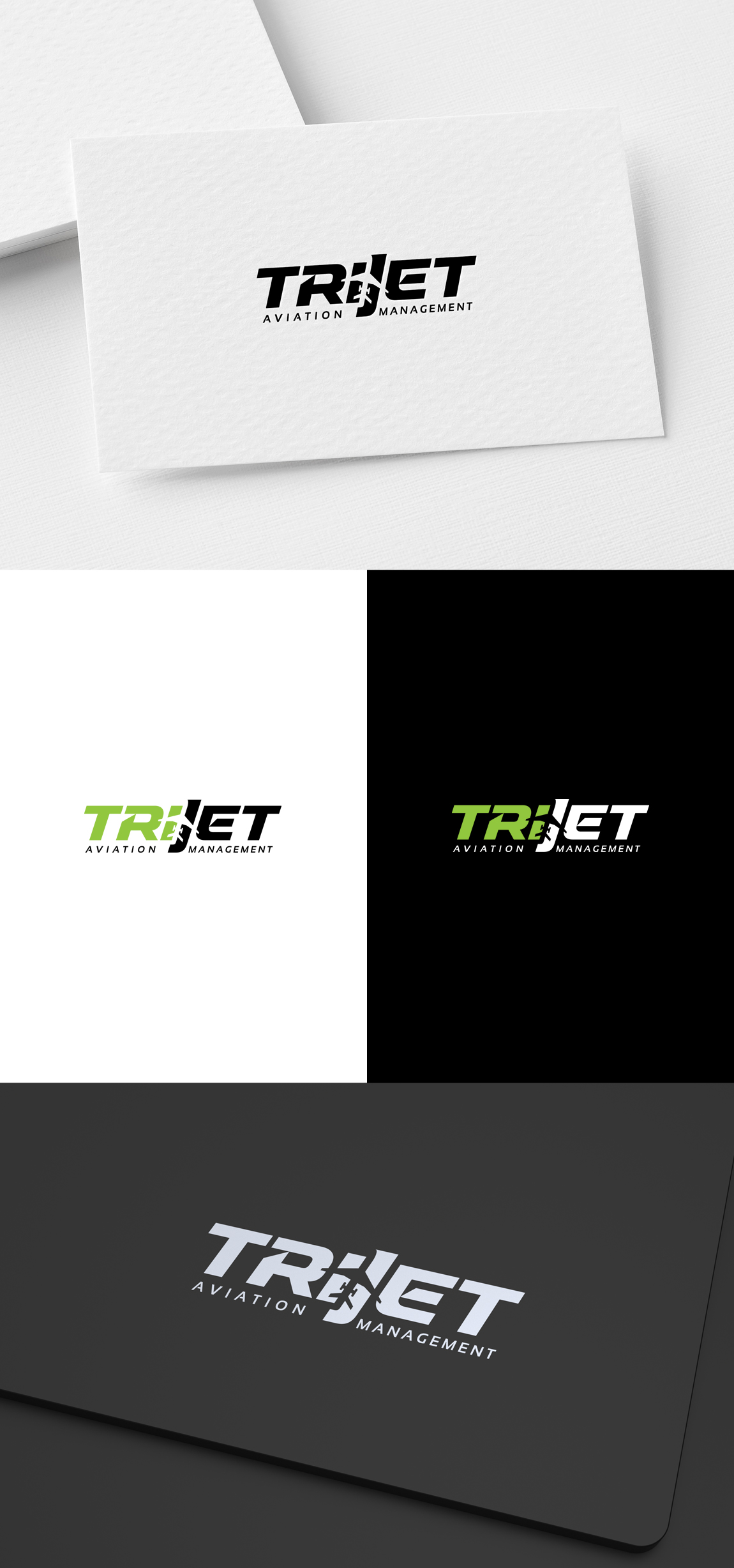 Logo Design by SL Designer for Trijet Aviation Management LLC  | Design #26777400
