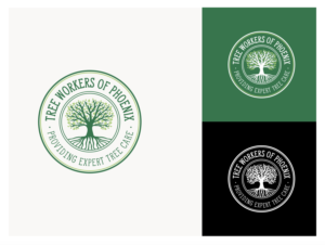 Logo Design by wonderland for Tree Workers Of Phoenix | Design: #26780536
