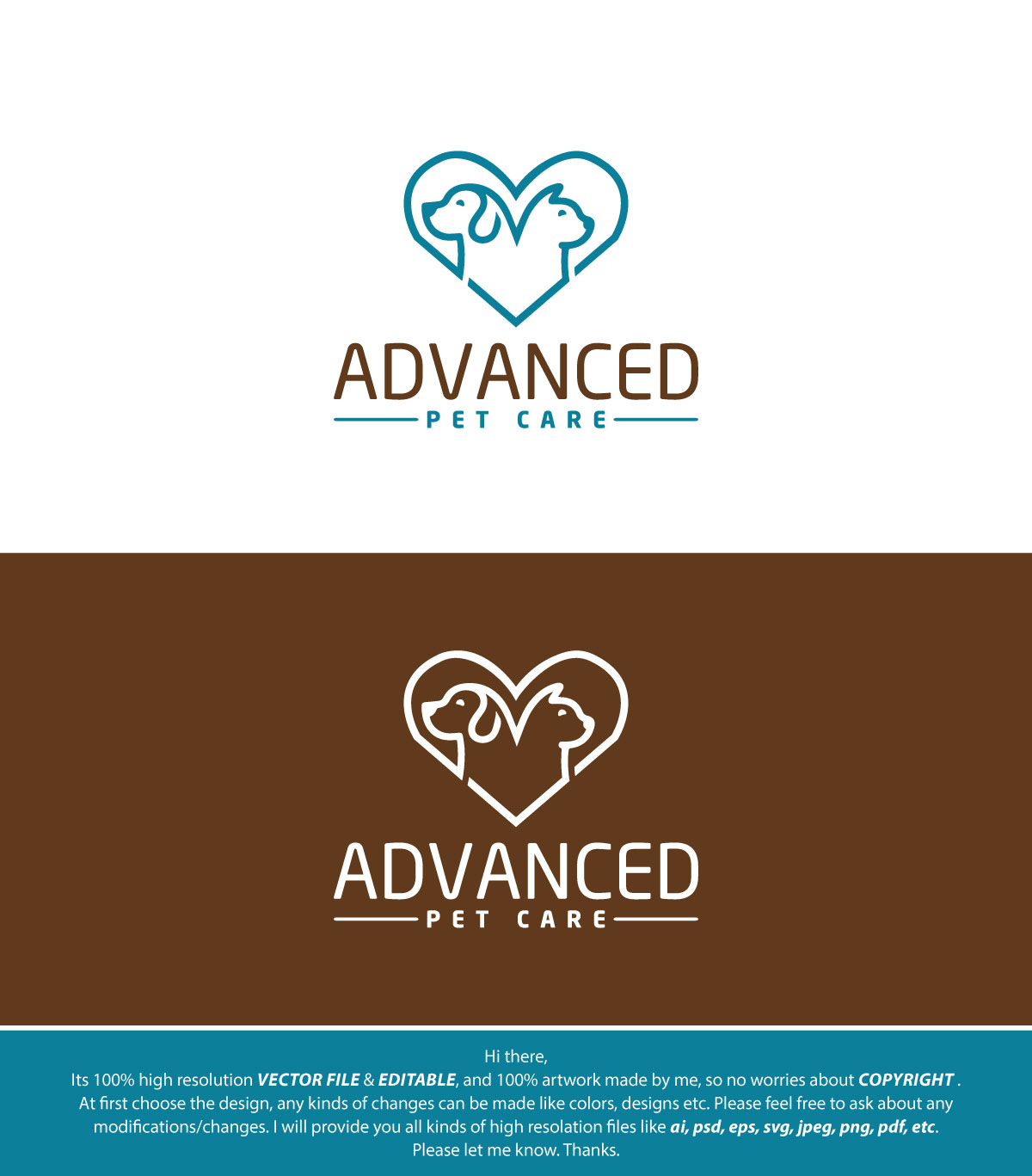 Logo Design by FireflyArt for Advanced Pet Care | Design #26778075