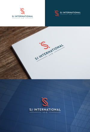 SJ International, LLC | Logo Design by Paperfox Designs