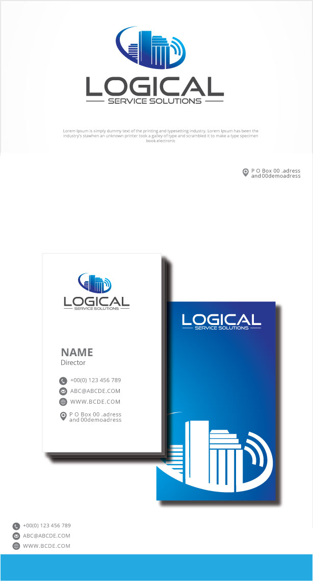 Diseño de Logo por graphicevolution para Logical Service Solutions | Diseño #26786990
