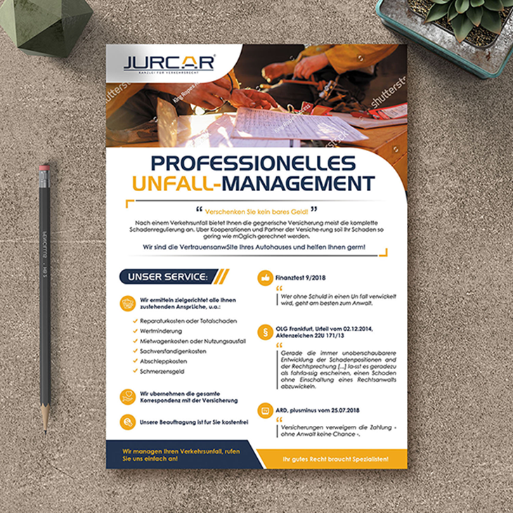 Brochure Design by Schöpfer for JURCAR GbR | Design #26787805