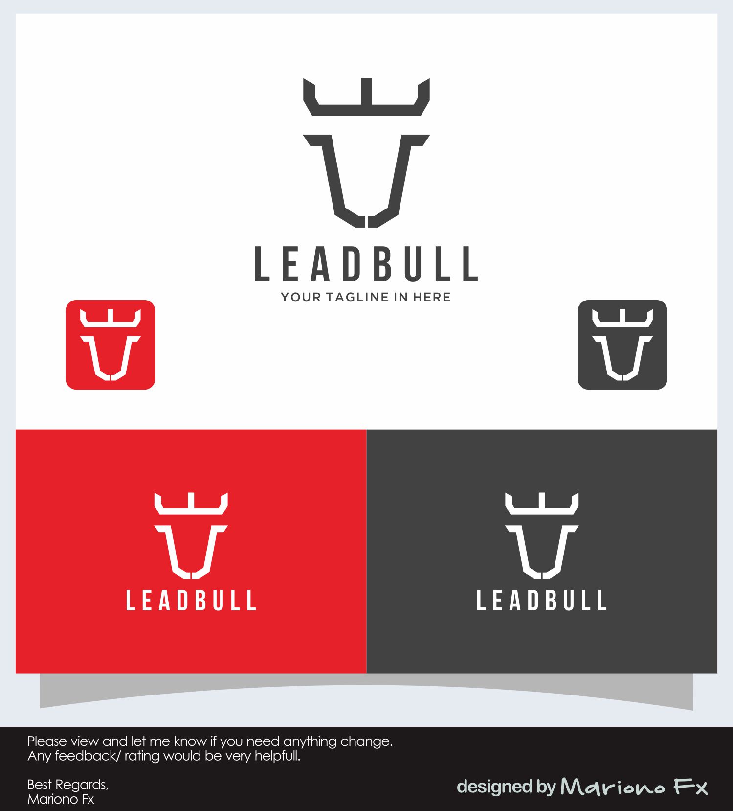 Logo Design by Mariono Fx for LeadbullTraffic OÜ | Design #26784790