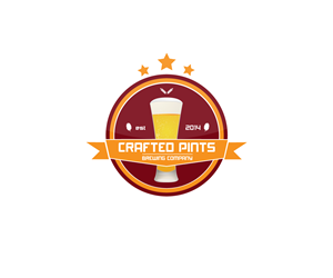 Logo Design by Luc1ano for Crafted Pints Brewing Co. | Design: #3072847