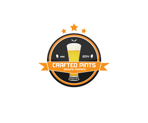 Logo Design by Luc1ano for Crafted Pints Brewing Co. | Design: #3072899