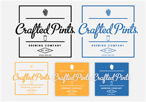 Logo Design by Simon M for Crafted Pints Brewing Co. | Design: #3051031