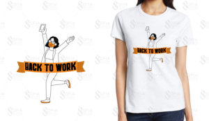 t-shirt design for return to office after covid | Diseño de Camiseta por SofiaDesignStudio
