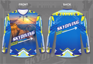 Skydiving Jerseys design | Diseño de Camiseta por kotakdesign