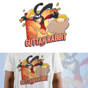 Bank robber rabbit shirt design | Design de T-shirt par exoddinary