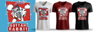 Bank robber rabbit shirt design | T-Shirt-Design von Al Pech