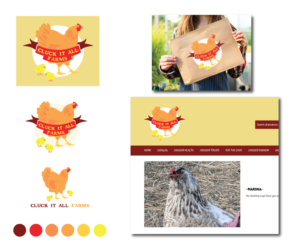 Logo-Design von Chantel Charchalis für Cluck It All Farms | Design #26797626