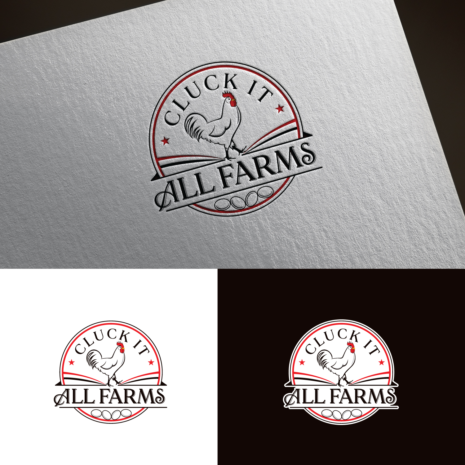 Logo Design by sankar999 for Cluck It All Farms | Design #26785278