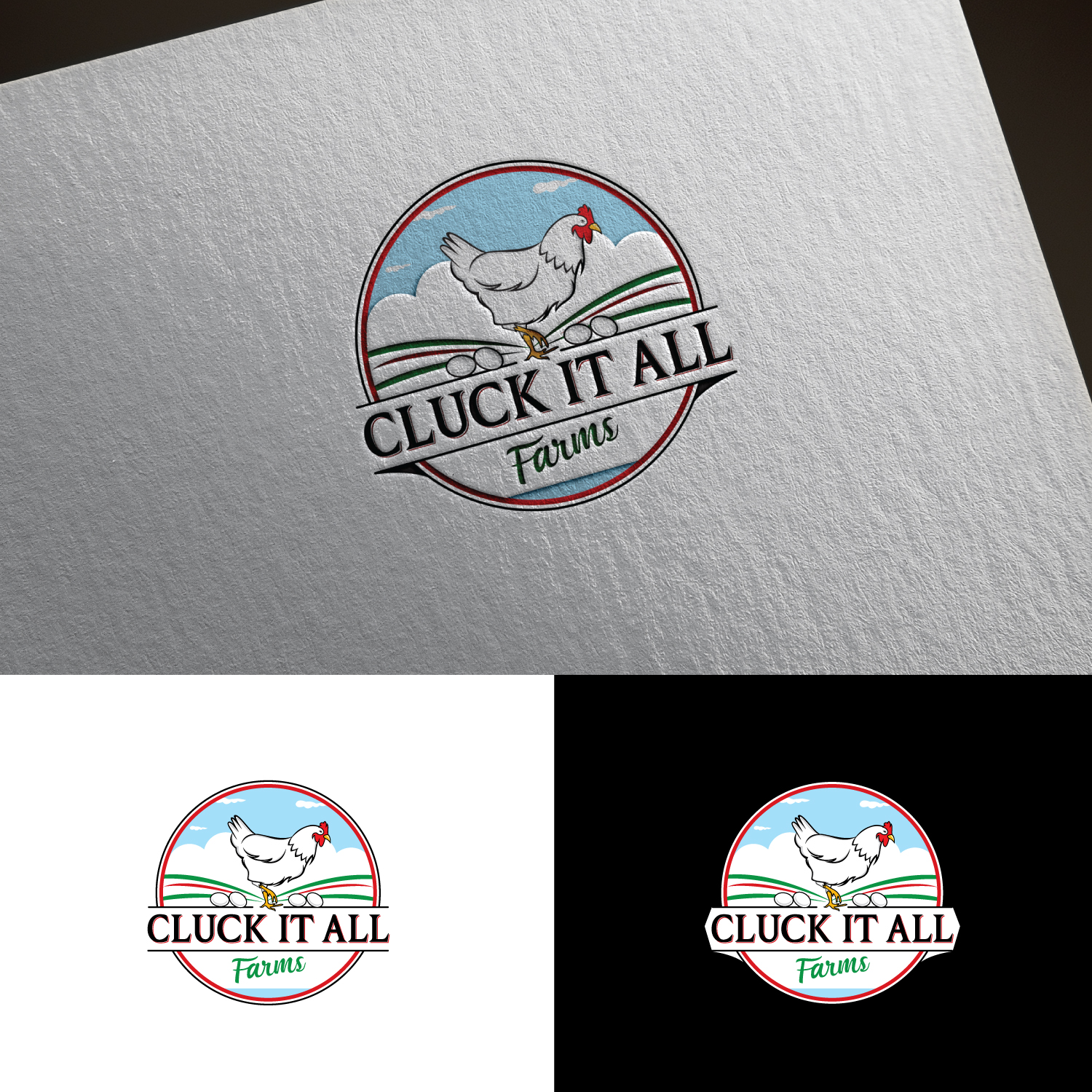 Diseño de Logo por sankar999 para Cluck It All Farms | Diseño #26794524