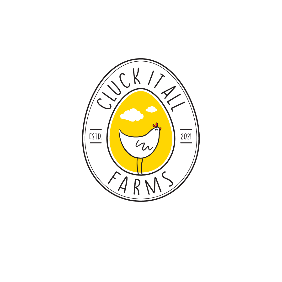 Logo Design by Samantha Ward Design for Cluck It All Farms | Design #26803481