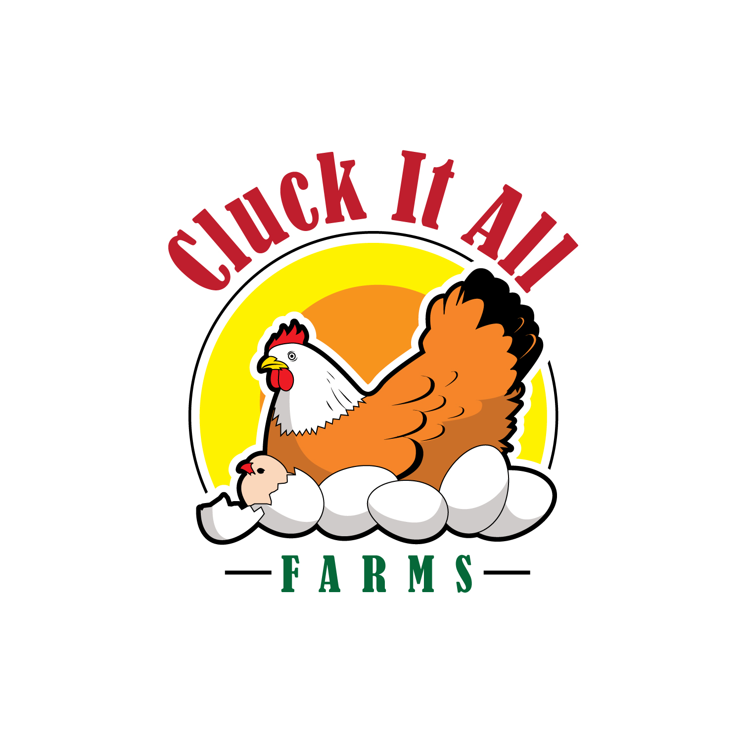 Logo Design by geni for Cluck It All Farms | Design #26790379
