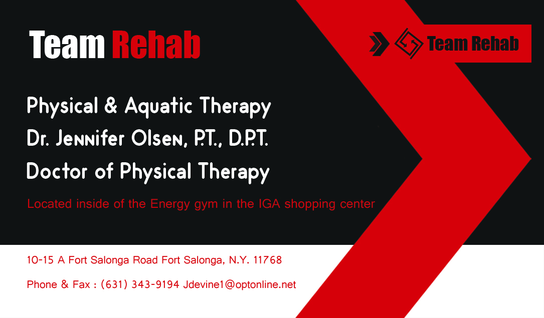 Business Card Design by yossef gamal for Team Rehab Physical Therapy, P.C. | Design #3056888