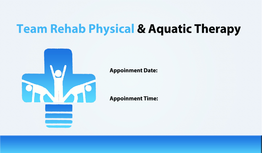 Design de Carte de Visite par Akaram Advertising pour Team Rehab Physical Therapy, P.C. | Design #3079131