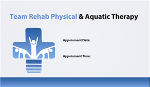Business Card Design by Akaram Advertising for Team Rehab Physical Therapy, P.C. | Design: #3079131