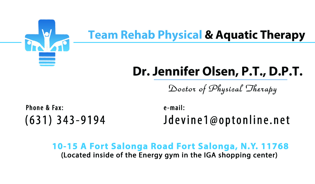 Business Card Design by Akaram Advertising for Team Rehab Physical Therapy, P.C. | Design #3079218
