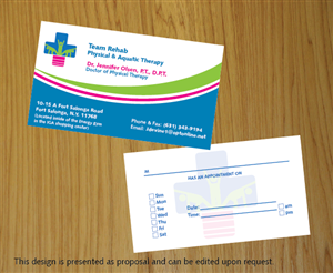 Business Card Design by rustee for Team Rehab Physical Therapy, P.C. | Design: #3051925