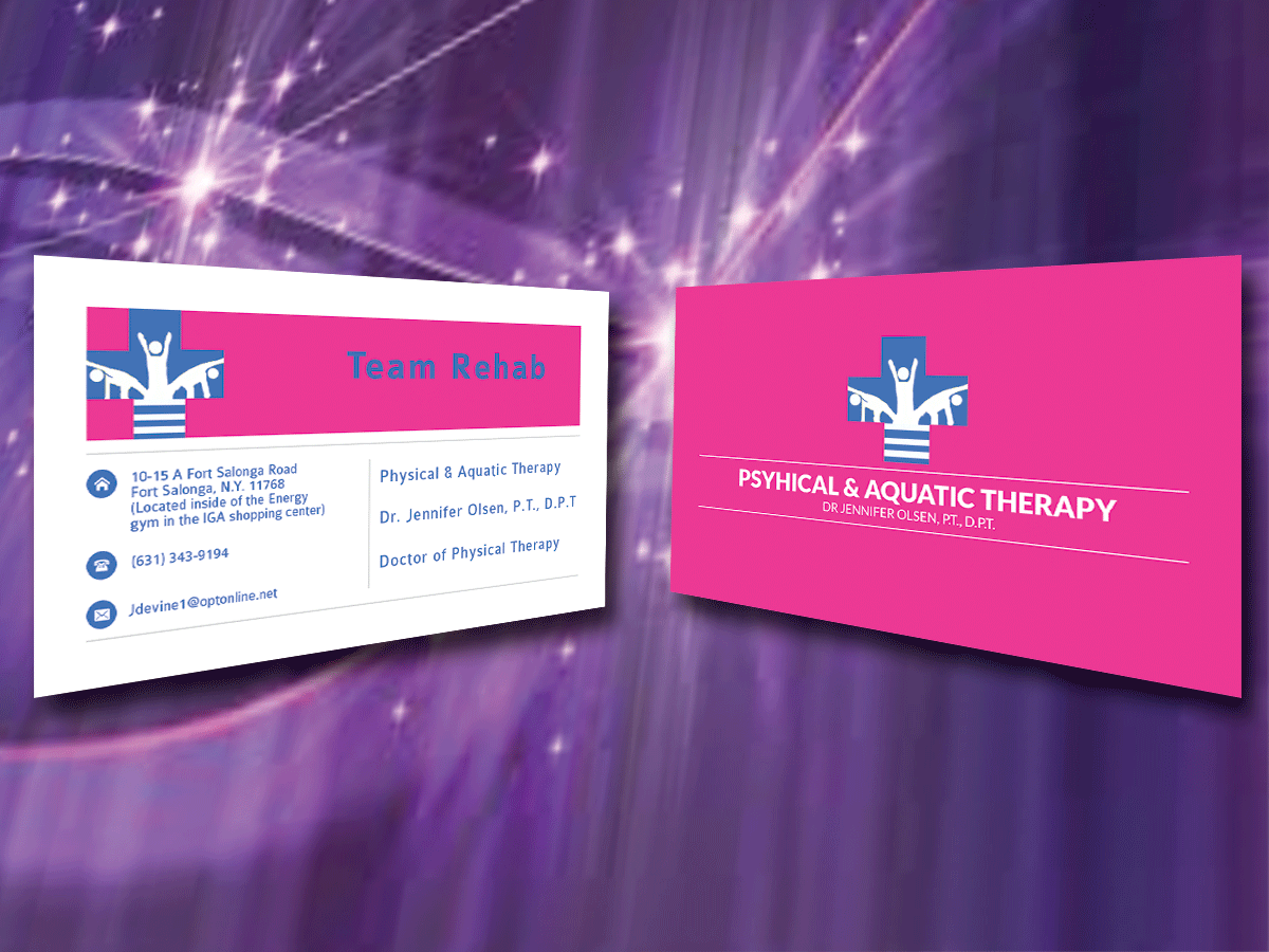 Design de Carte de Visite par dacke011 pour Team Rehab Physical Therapy, P.C. | Design #3062537