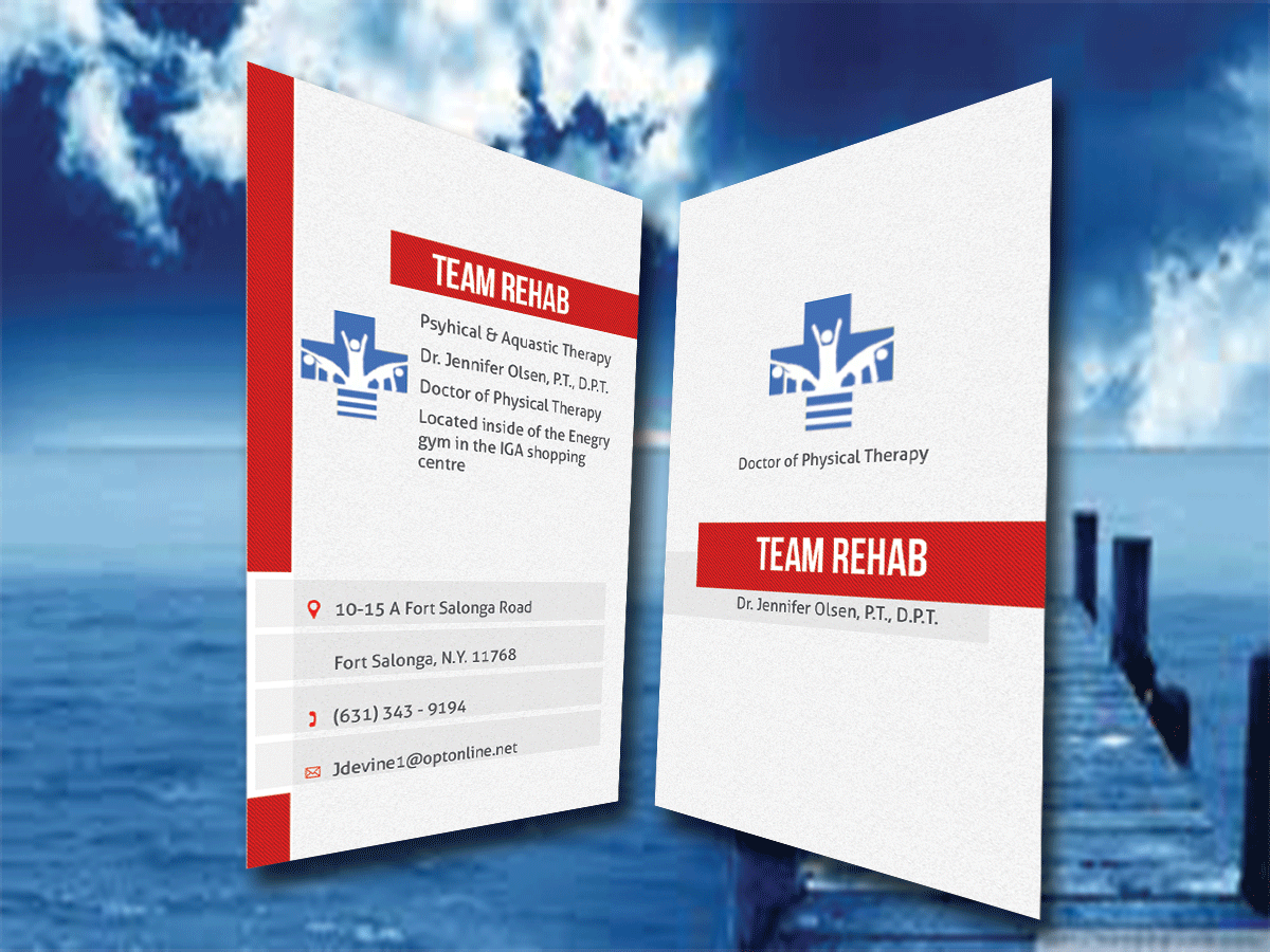 Business Card Design by dacke011 for Team Rehab Physical Therapy, P.C. | Design #3062965