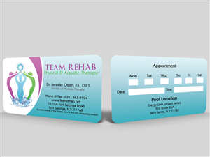 Business Card Design by Hardcore Design for Team Rehab Physical Therapy, P.C. | Design #3109907
