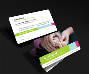 Visitenkarten-Design von Rich_LHA für Team Rehab Physical Therapy, P.C. | Design: #3078288