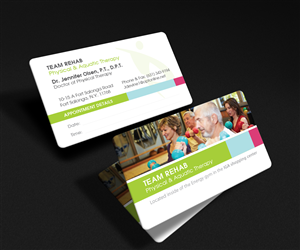 Visitenkarten-Design von Rich_LHA für Team Rehab Physical Therapy, P.C. | Design: #3078325