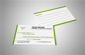 Business Card Design by Harith Hasanga Silva for Team Rehab Physical Therapy, P.C. | Design #3069571