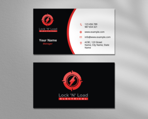 Visitenkarten-Design von raygun für Lock 'N' Load Electrical | Design #26790206