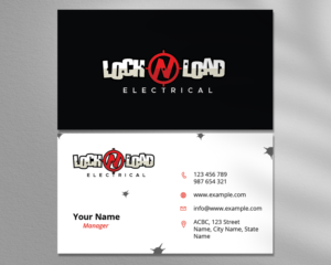 Lock 'N' Load Electrical (If possible) | Diseño de Tarjeta de Presentación por raymark