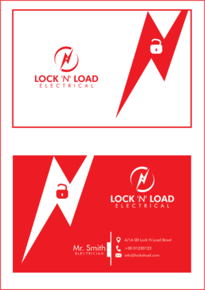 Business Card Design by Sonar Tari for Lock 'N' Load Electrical | Design: #26790780